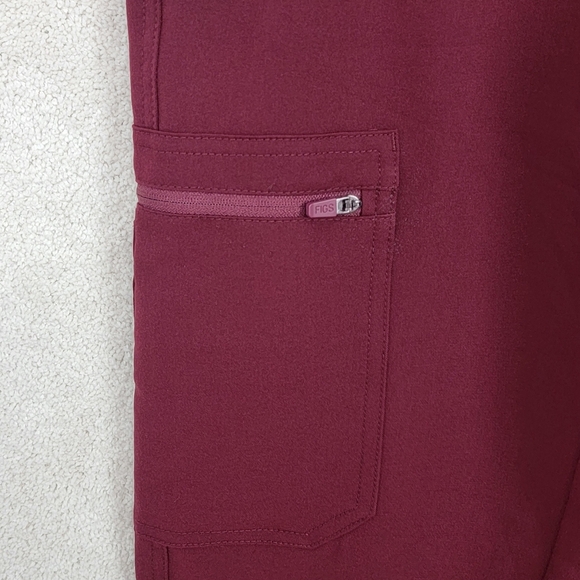 Figs Burgundy Yola Maternity 3.0 Scrub Pants Sz XXS NEW - Picture 5 of 13